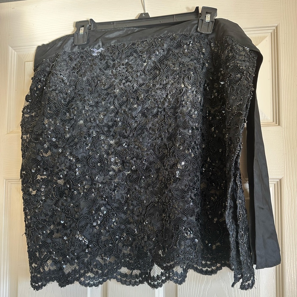 Sequin lace wrap